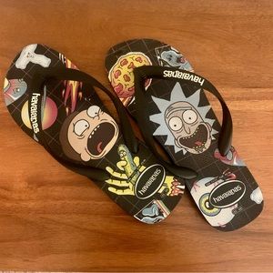 🩴 Men’s Havaianas Rick & Morty Flip Flop Sandals USA 11/12